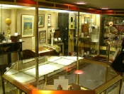 Display cabinet in The Magic Circle museum